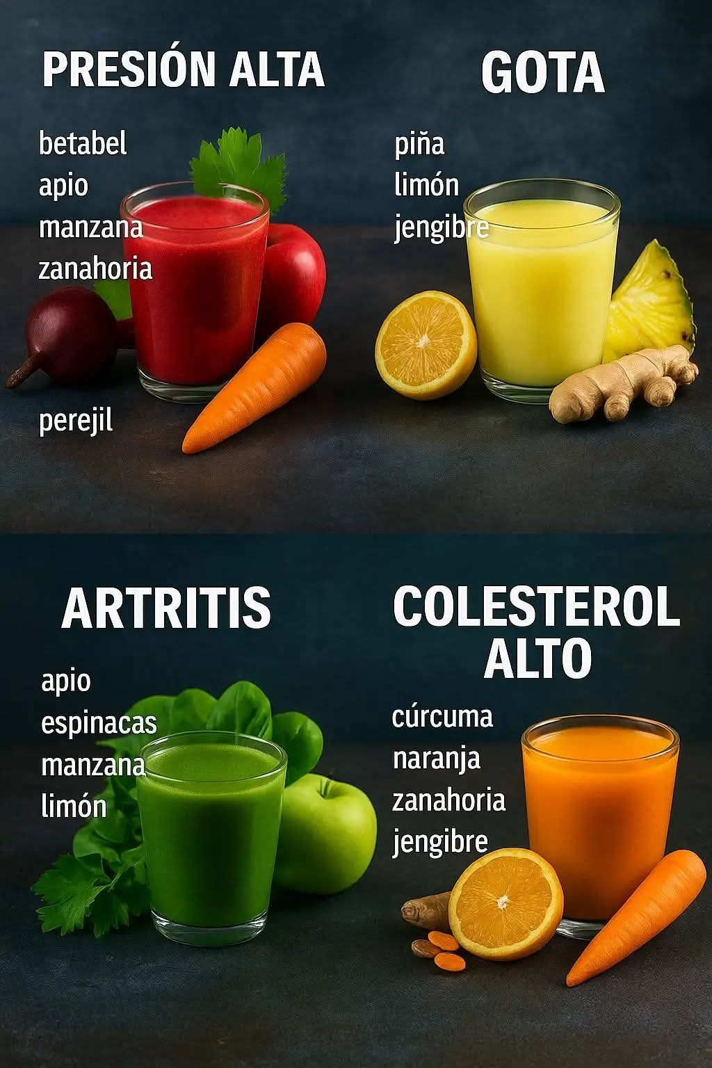 Jugos que ayudan a tu salud